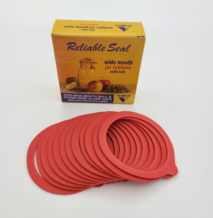 Canning Jar Seal Bundle - 48 Natural Rubber Rings & 48 Dissolvable Labels For Vintage Jars